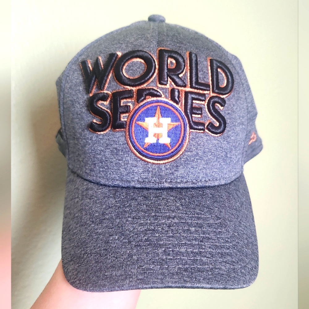 Houston Astros World Series One Size Fitted Cap - Picture 1 of 6